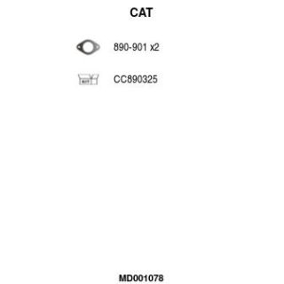 Katalizatoriaus keitiklis FA1 MD001078