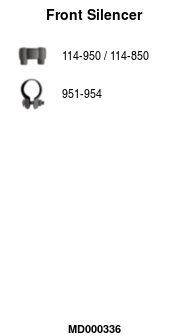 Priekinis duslintuvas FA1 MD000336