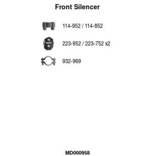 Priekinis duslintuvas FA1 MD000958