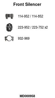 Priekinis duslintuvas FA1 MD000958