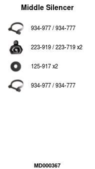 Vidurinis duslintuvas FA1 MD000367