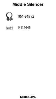 Vidurinis duslintuvas FA1 MD000424