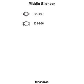 Vidurinis duslintuvas FA1 MD000749