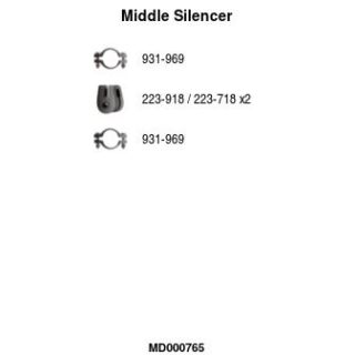 Vidurinis duslintuvas FA1 MD000765