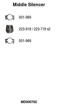 Vidurinis duslintuvas FA1 MD000765