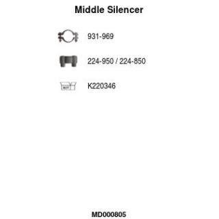 Vidurinis duslintuvas FA1 MD000805