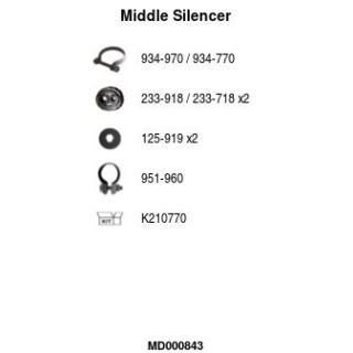 Vidurinis duslintuvas FA1 MD000843