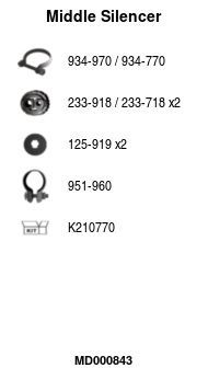 Vidurinis duslintuvas FA1 MD000843