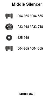 Vidurinis duslintuvas FA1 MD000848