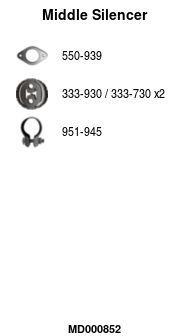 Vidurinis duslintuvas FA1 MD000852