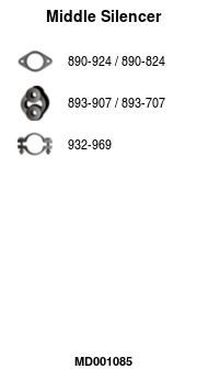 Vidurinis duslintuvas FA1 MD001085