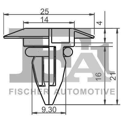Sąvarža, atšvaitas / apsaugos juosta FA1 10-10004.25