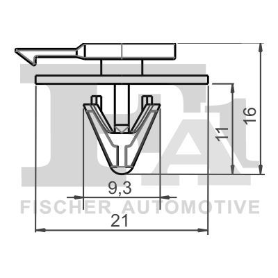 Sąvarža, atšvaitas / apsaugos juosta FA1 10-40065.10