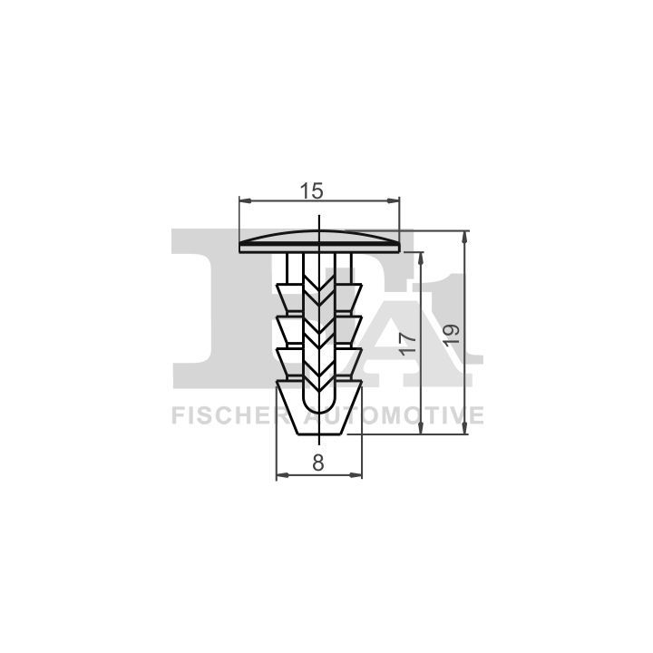 Sąvarža, atšvaitas / apsaugos juosta FA1 33-10004.25