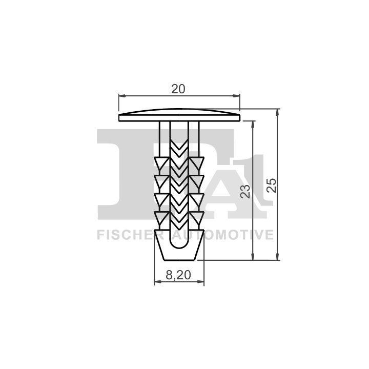 Sąvarža, atšvaitas / apsaugos juosta FA1 33-10016.10