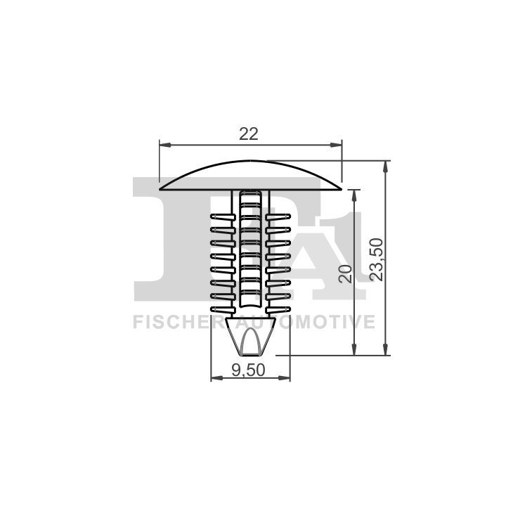 Sąvarža, atšvaitas / apsaugos juosta FA1 33-10018.10
