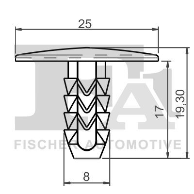 Sąvarža, atšvaitas / apsaugos juosta FA1 33-10021.10