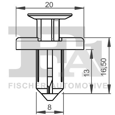 Sąvarža, atšvaitas / apsaugos juosta FA1 75-30007.10