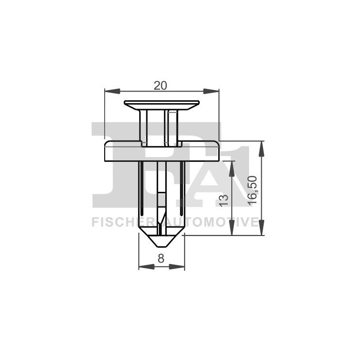 Sąvarža, atšvaitas / apsaugos juosta FA1 75-30007.25