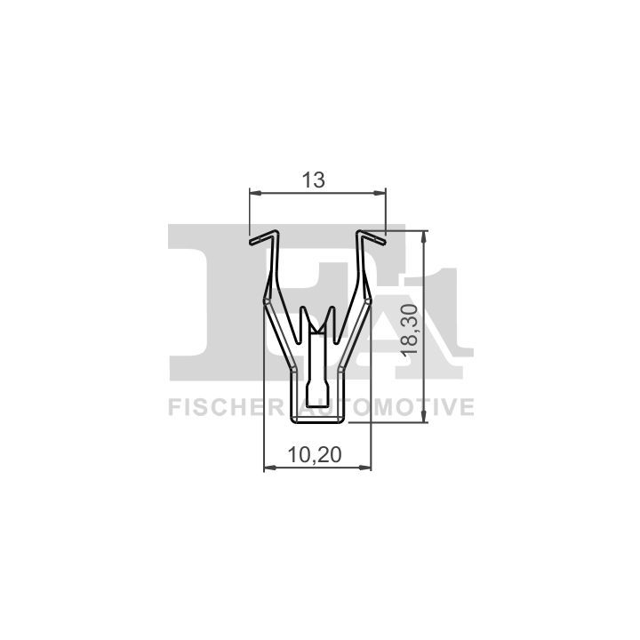 Sąvarža, atšvaitas / apsaugos juosta FA1 78-40012.5