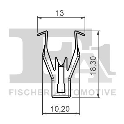 Sąvarža, atšvaitas / apsaugos juosta FA1 78-40012.5