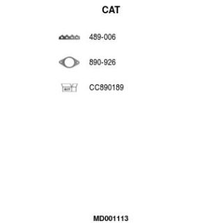 Kolektoriaus katalizatorius FA1 MD001113