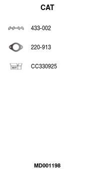 Kolektoriaus katalizatorius FA1 MD001198