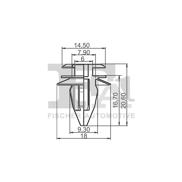 Laikantysis spaustukas, durų vidaus skydas FA1 10-40011.25