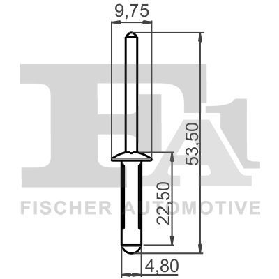 Aklinųjų kniedžių asortimentas FA1 33-20009.25