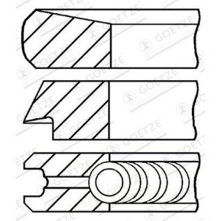 Stūmoklio žiedų komplektas GOETZE ENGINE 08-112700-00