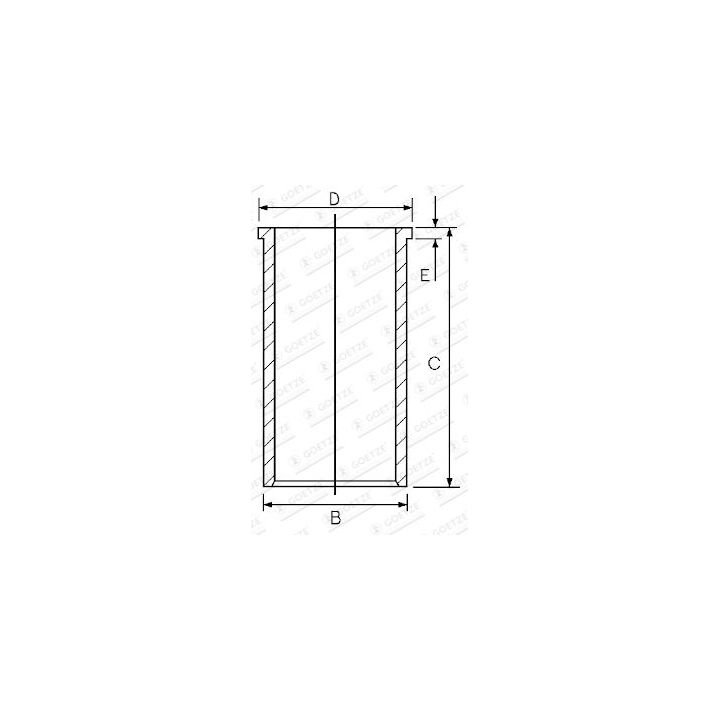 Cilindro įvorė GOETZE ENGINE 14-028960-00