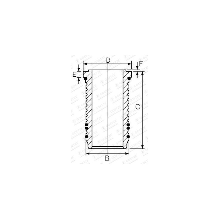 Cilindro įvorė GOETZE ENGINE 15-676420-00