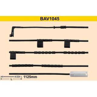 įspėjimo kontaktas, stabdžių trinkelių susidėvėjimas BARUM BAV1045