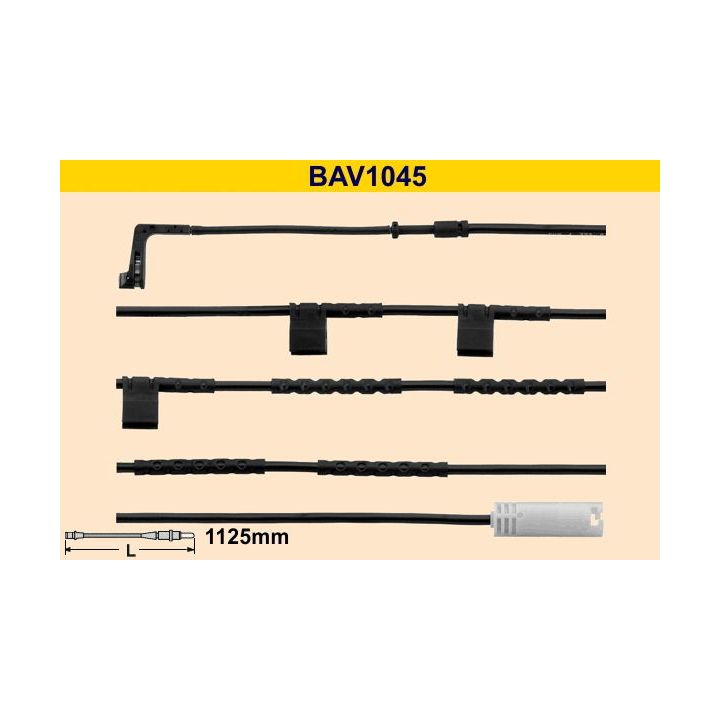 įspėjimo kontaktas, stabdžių trinkelių susidėvėjimas BARUM BAV1045