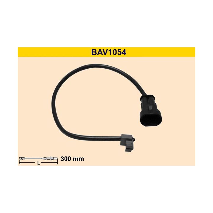 įspėjimo kontaktas, stabdžių trinkelių susidėvėjimas BARUM BAV1054