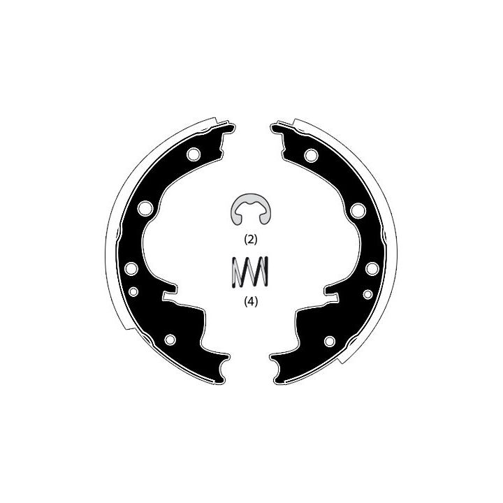 Stabdžių trinkelių komplektas RAICAM RA20251