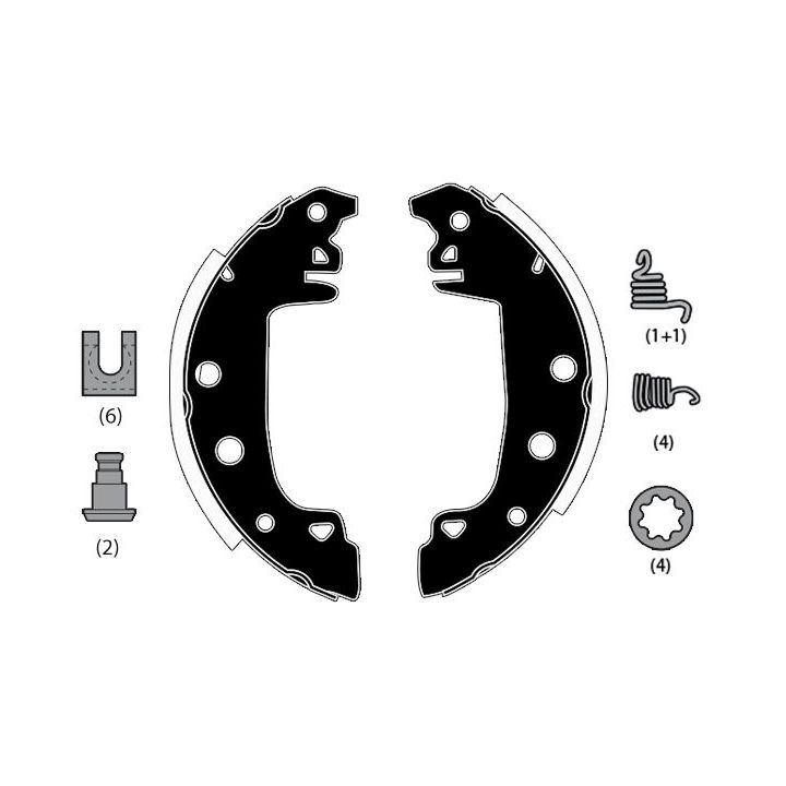 Stabdžių trinkelių komplektas RAICAM RA22850