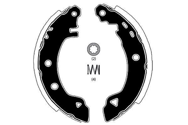 Stabdžių trinkelių komplektas RAICAM RA24920