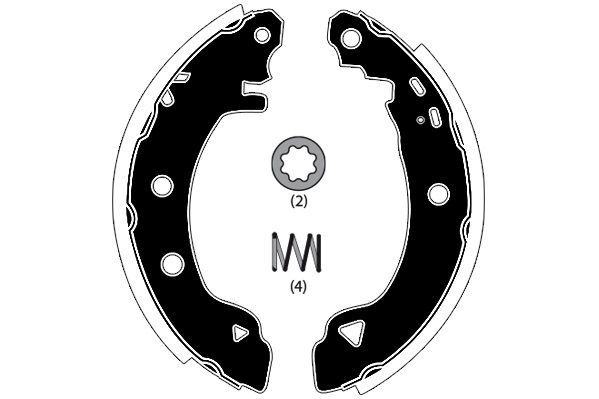 Stabdžių trinkelių komplektas RAICAM RA24990