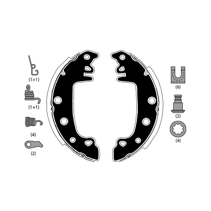 Stabdžių trinkelių komplektas RAICAM RA25890