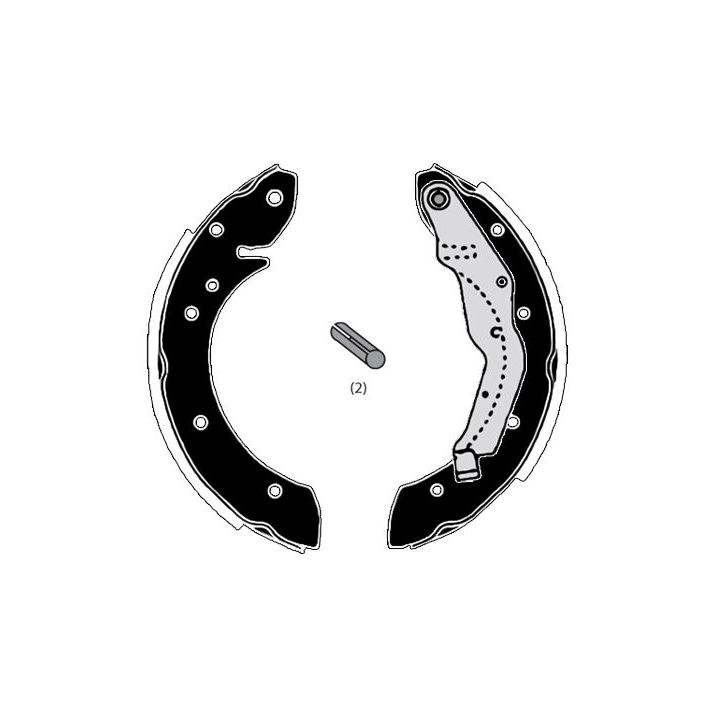 Stabdžių trinkelių komplektas RAICAM RA27170