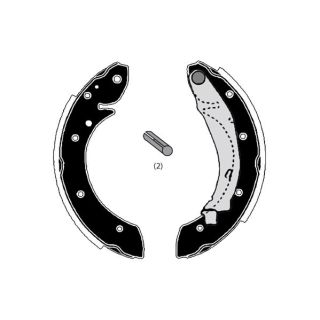 Stabdžių trinkelių komplektas RAICAM RA27870