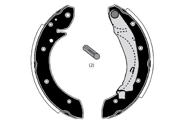 Stabdžių trinkelių komplektas RAICAM RA27870