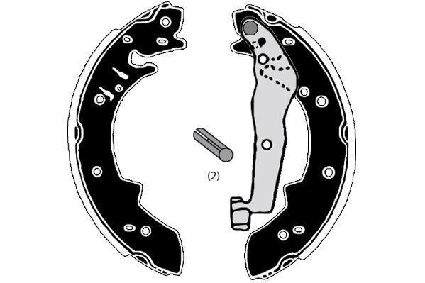 Stabdžių trinkelių komplektas RAICAM RA28040