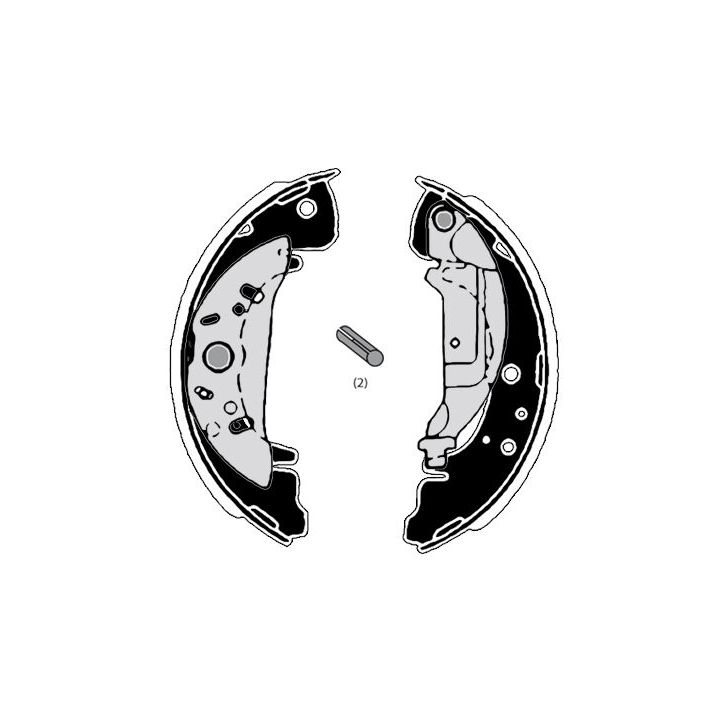 Stabdžių trinkelių komplektas RAICAM RA28320