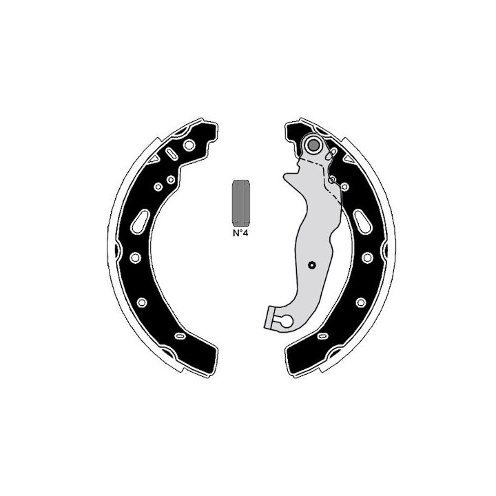 Stabdžių trinkelių komplektas RAICAM RA30010