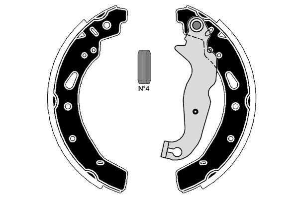 Stabdžių trinkelių komplektas RAICAM RA30010