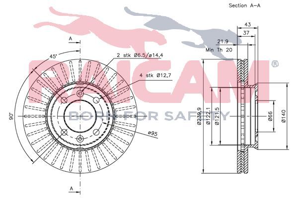 Stabdžių diskas RAICAM RD00020