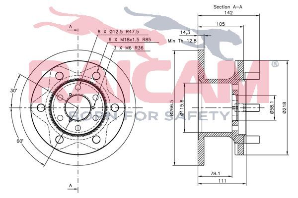 Stabdžių diskas RAICAM RD00184