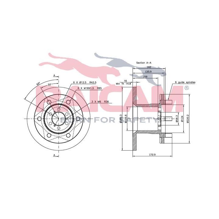 Stabdžių diskas RAICAM RD00190